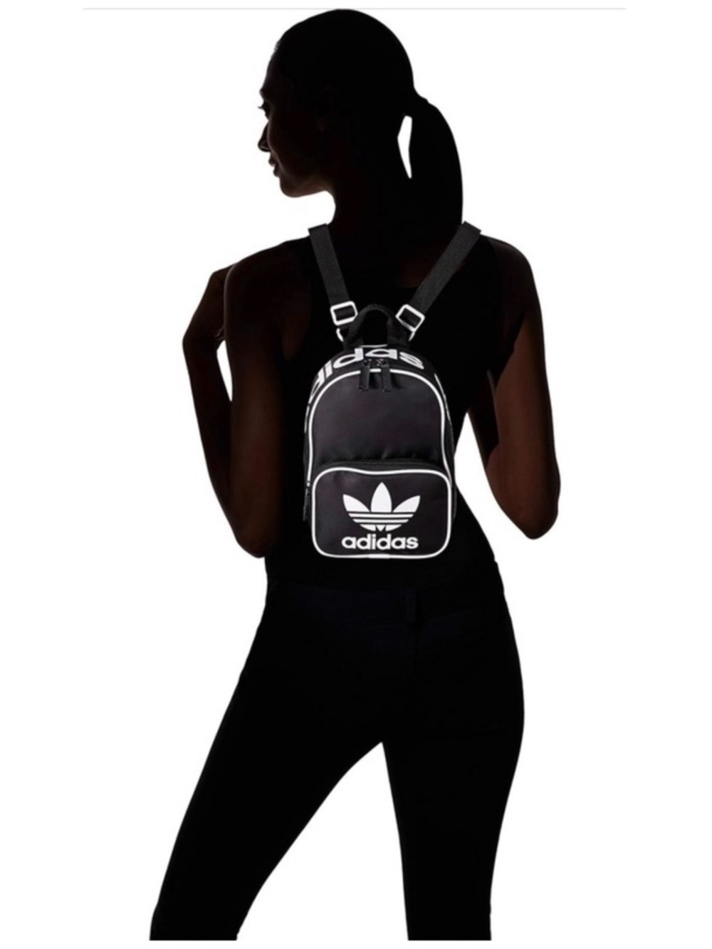 ADIDAS Black and White Mini Backpack, NWOT - Picture 5 of 5